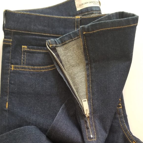 Golden Goose Lodin Skinny Legging Jeans Size 27 Dark Wash Blue - Picture 5 of 8
